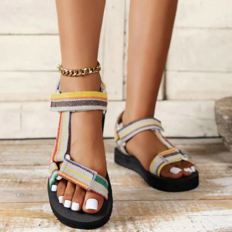 Casual Patchwork Round Out Door Shoes - Panekey