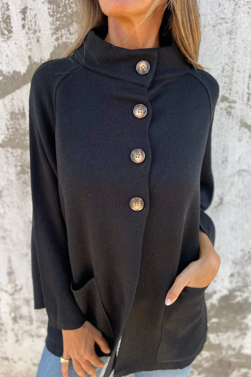 Casual Pocket Buttons Turndown Collar Outerwear(3 Colors) - Panekey