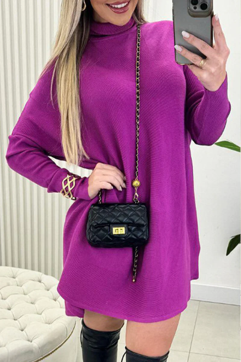Casual Daily Solid Color Turtleneck Sweaters(3 Colors) - Panekey