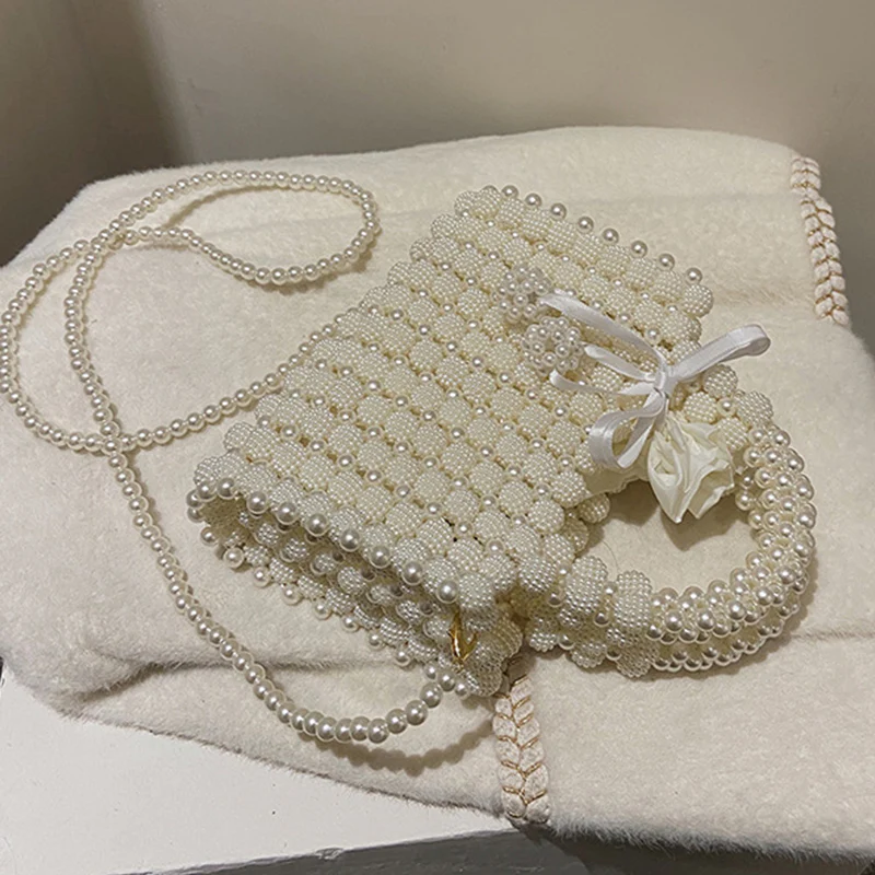 Casual Daily Solid Patchwork Pearl Weave Bags - Panekey