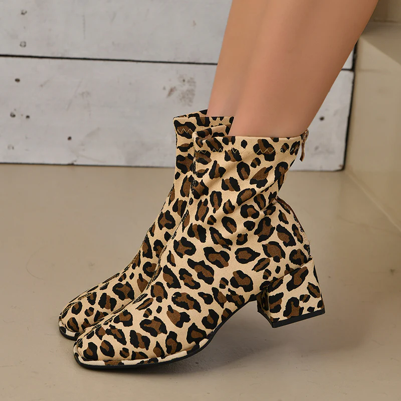 Casual Patchwork Printing Pointed Comfortable Out Door Shoes (Heel Height 1.37in) - Panekey