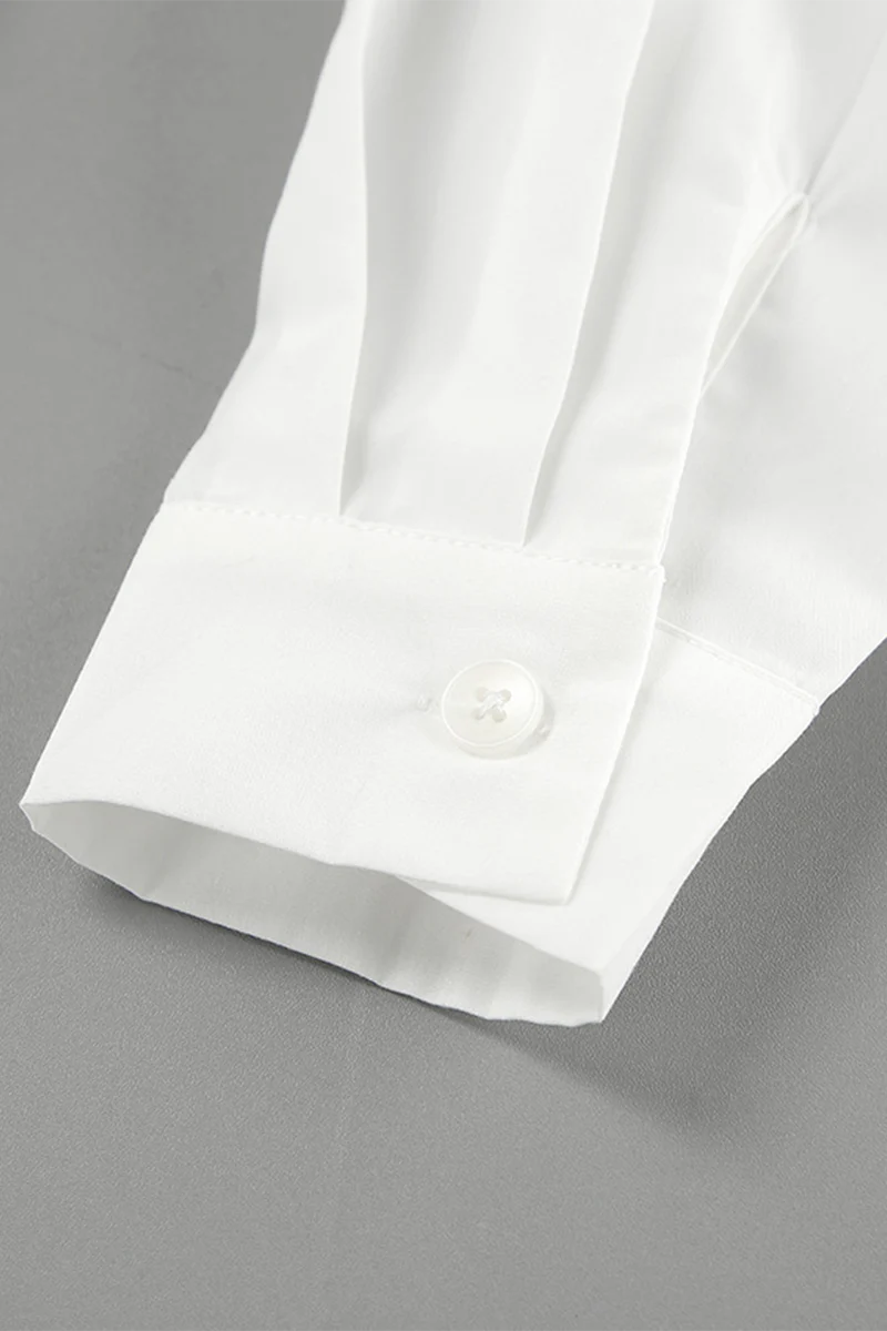 Casual Lace Up Buttons Turndown Collar Shirt Dresses - Panekey