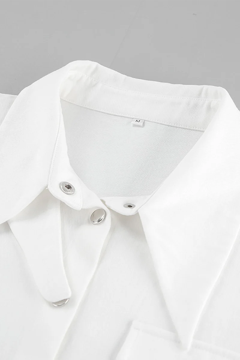 Casual Daily Buttons Turndown Collar Blouses - Panekey