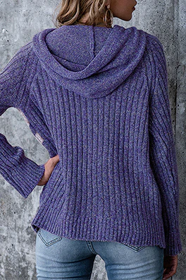 Casual Patchwork Draw String  Contrast Hooded Collar Tops - Panekey