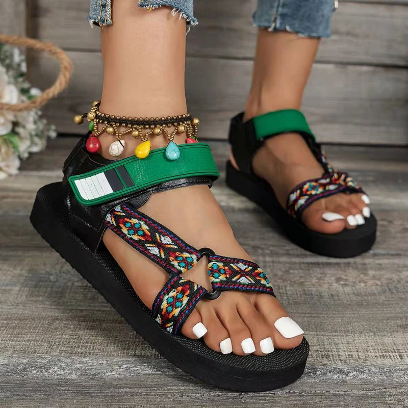 Casual Patchwork Round Out Door Shoes - Panekey