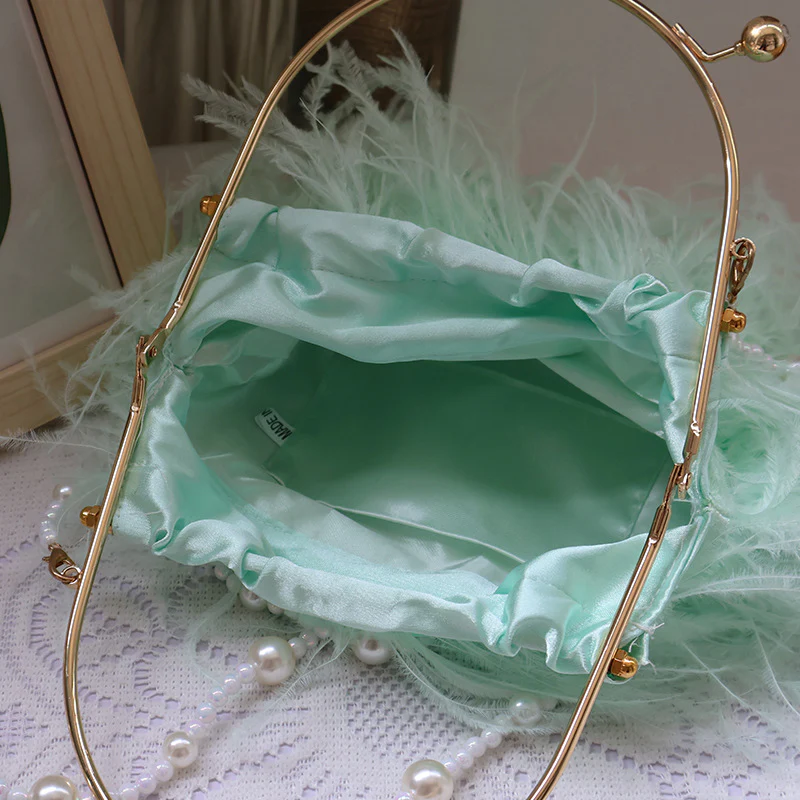 Casual Daily Party Solid Patchwork Feathers Bags - Panekey