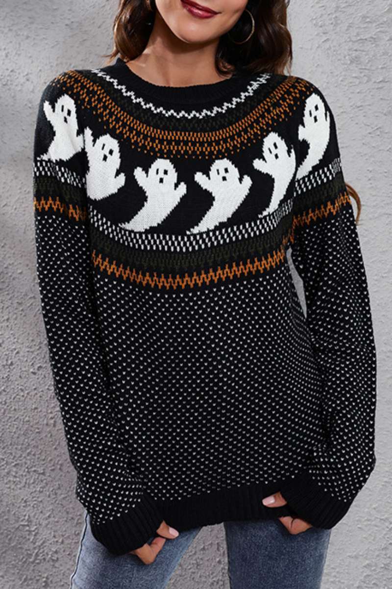 Casual Patchwork Contrast O Neck Tops(7 Colors) - Panekey