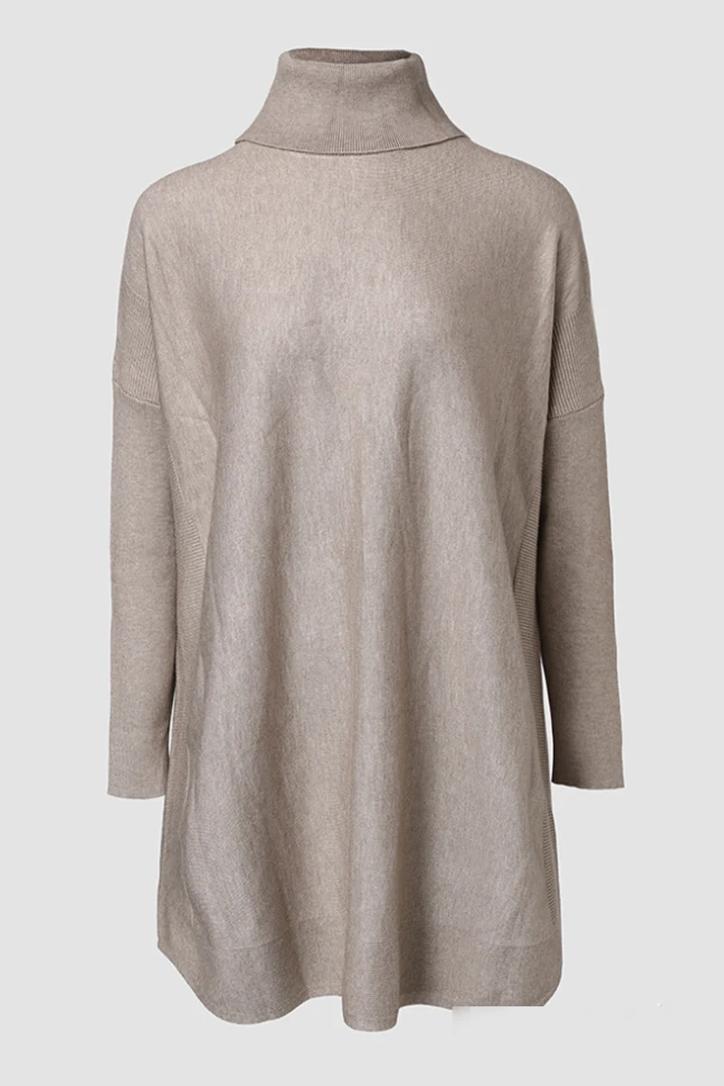 Casual Daily Solid Color Turtleneck Sweaters(3 Colors) - Panekey