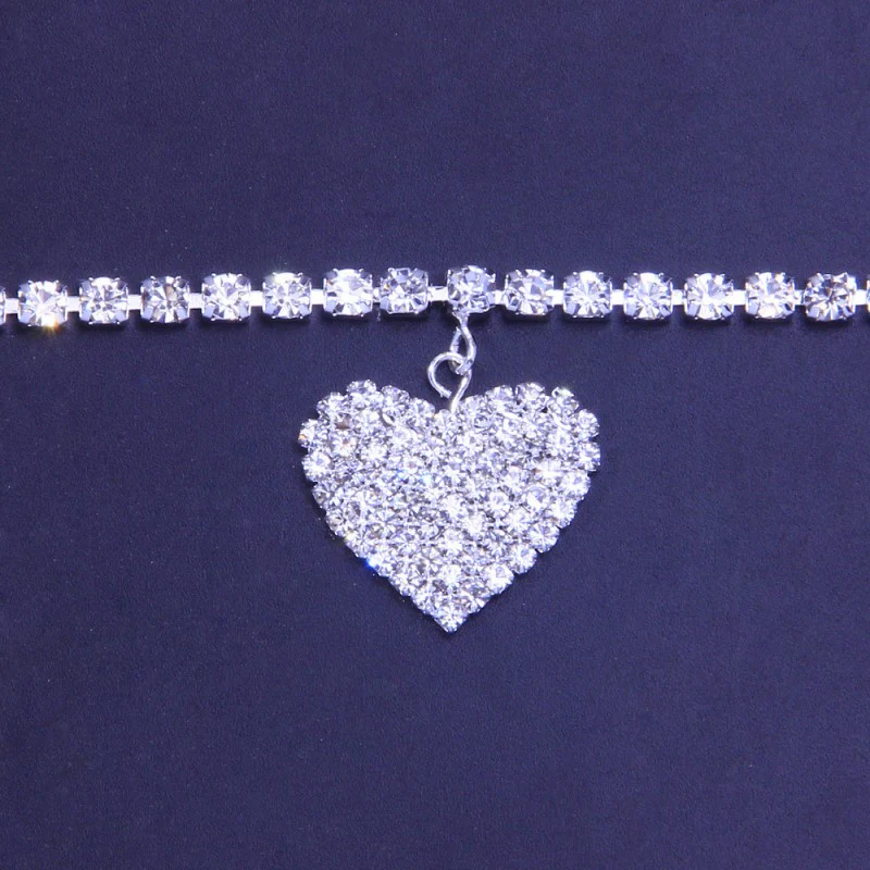 Casual Patchwork Rhinestone Anklet - Panekey