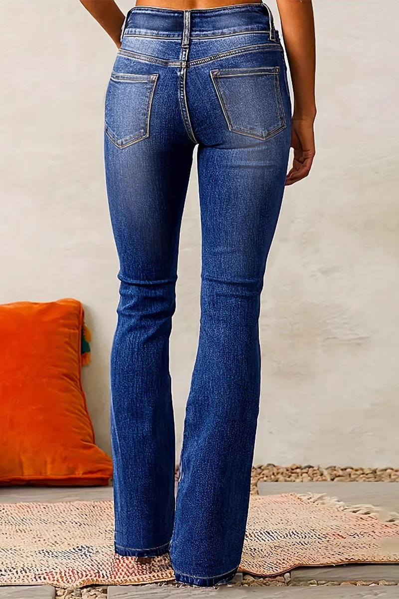 Casual Distressed High Waist Skinny Denim Jeans(3 Colors) - Panekey