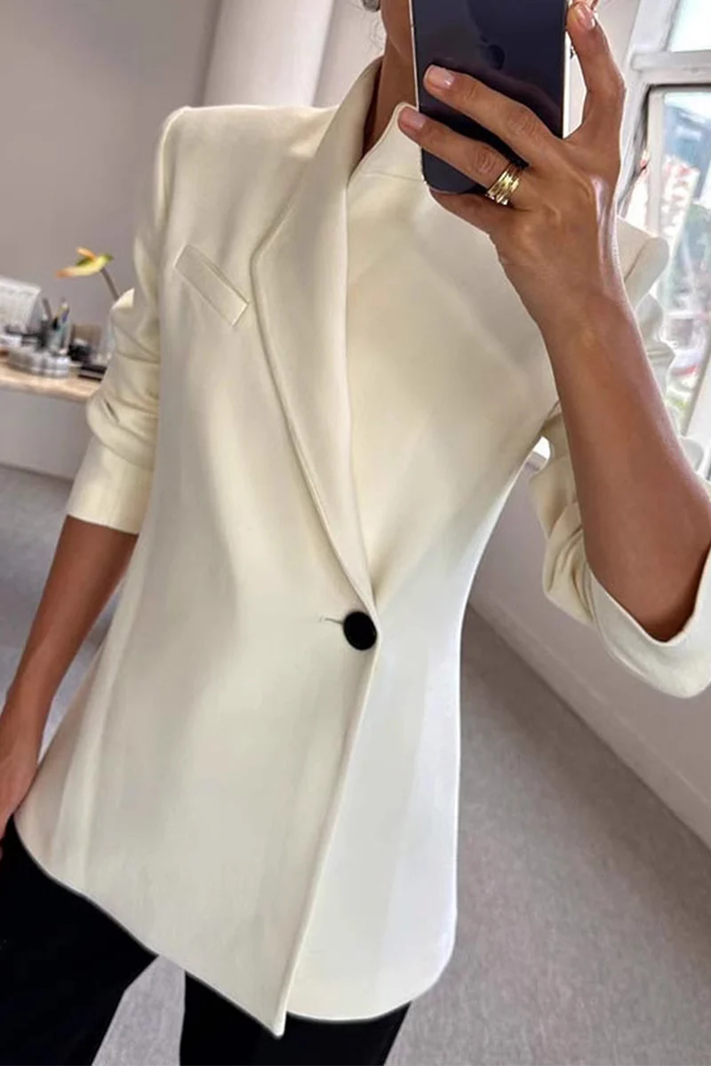 Casual Buttons Turndown Collar Outerwear - Panekey