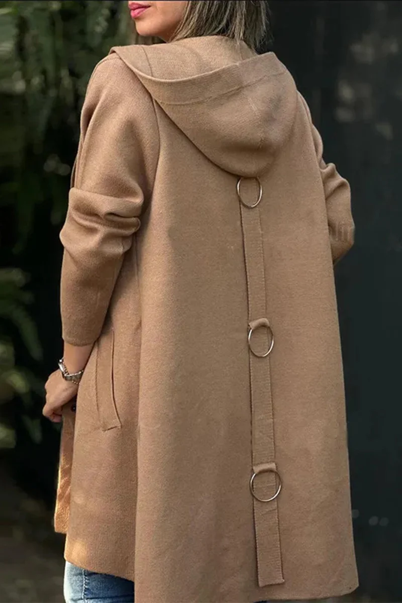 Casual Daily Pocket Buttons Hooded Outerwear(8 Colors) - Panekey