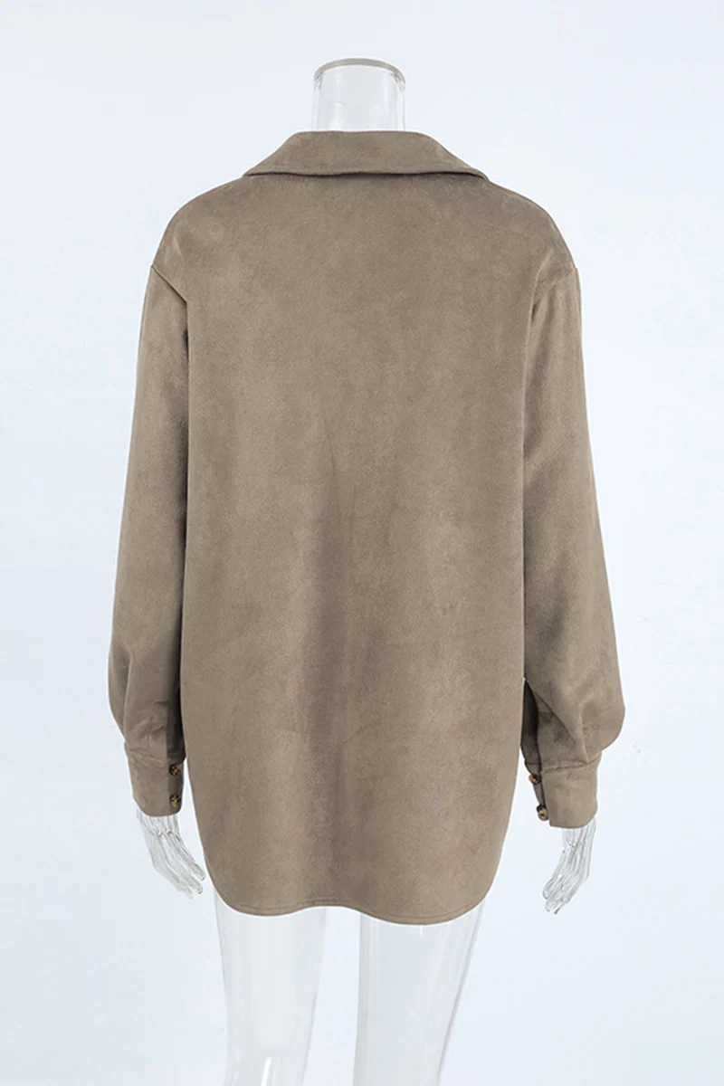 Casual Buttons Turndown Collar Blouses - Panekey