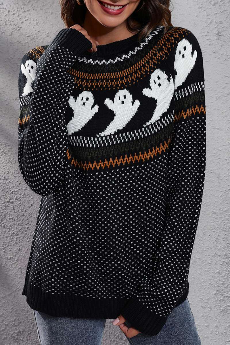 Casual Patchwork Contrast O Neck Tops(7 Colors) - Panekey