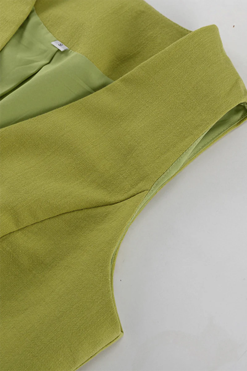 Casual Lace Up V Neck Sleeveless Two Pieces(3 Colors) - Panekey