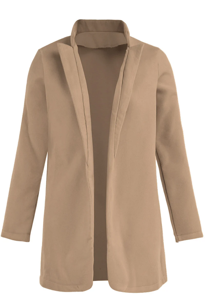 Casual Long Sleeve Regular Sleeve Solid Coats(6 Colors) - Panekey