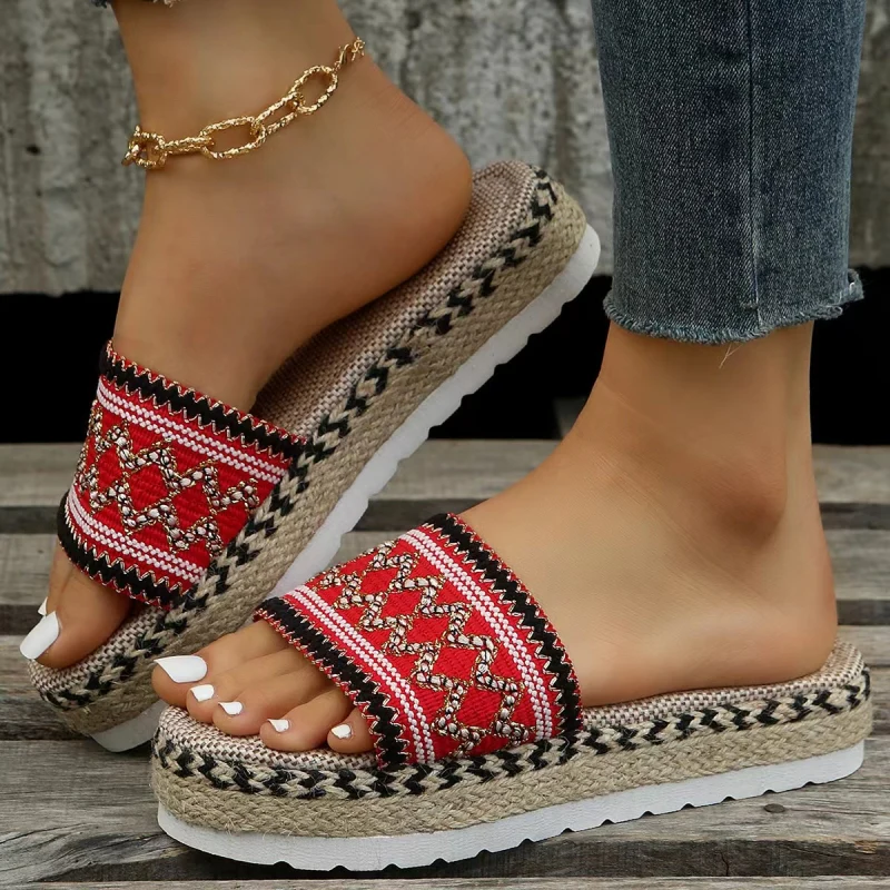 Casual Patchwork Round Comfortable Shoes - Panekey