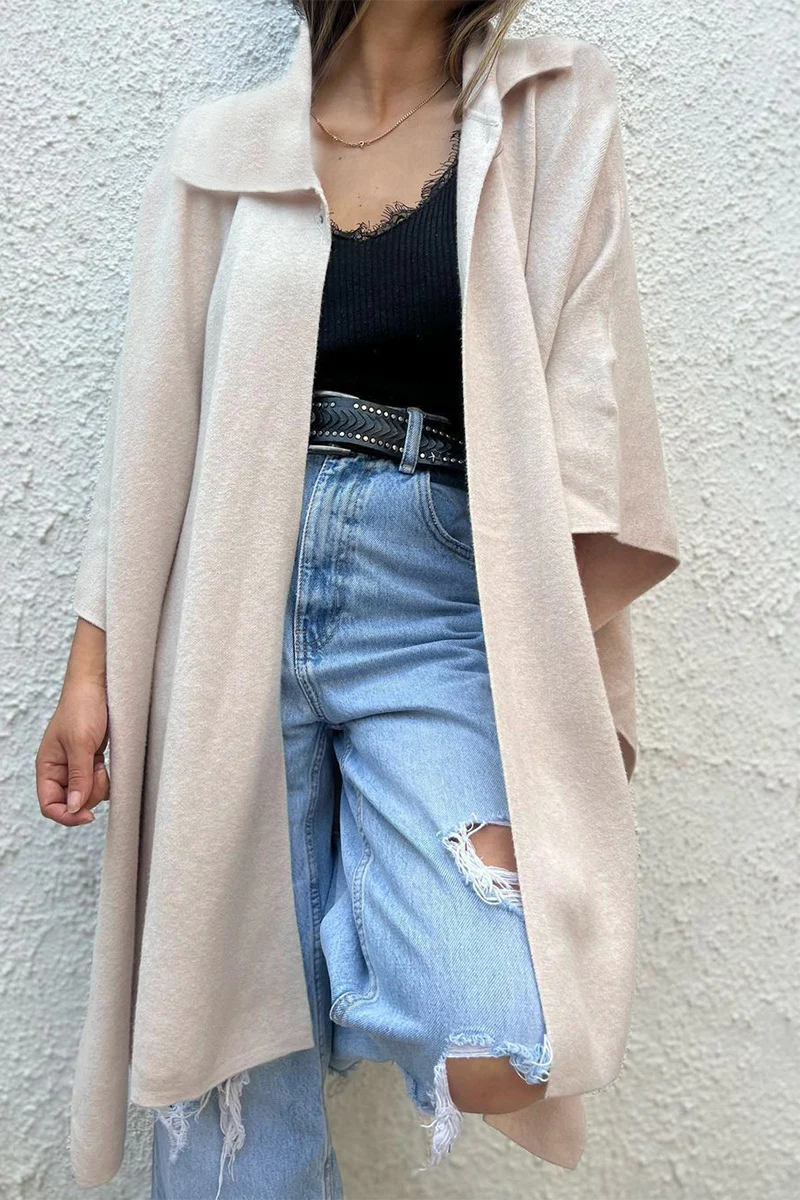 Casual Buttons Turndown Collar Outerwear(5 Colors) - Panekey