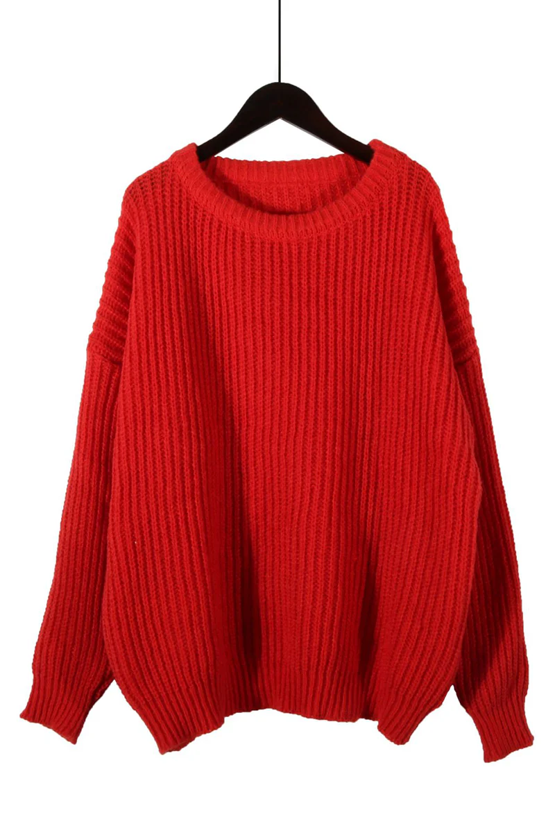 Casual Daily Weave O Neck Sweaters(7 Colors) - Panekey