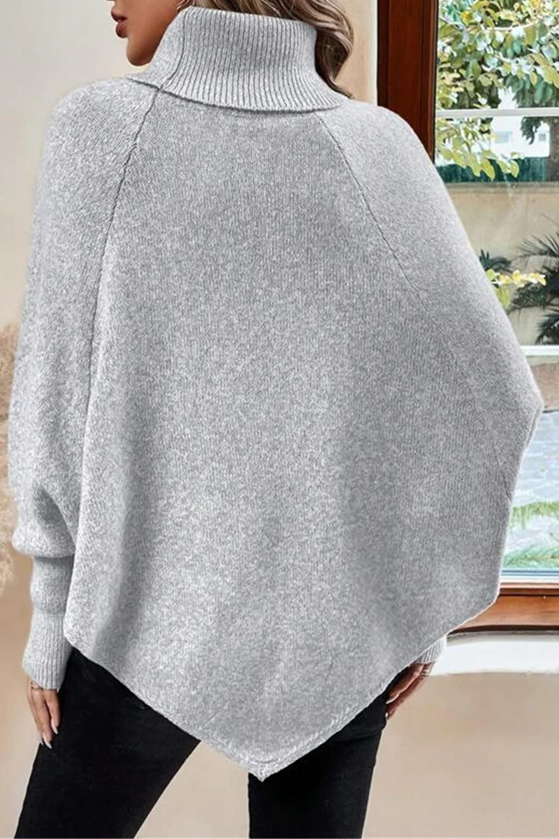 Casual Buttons Weave Turtleneck Sweaters(3 Colors) - Panekey