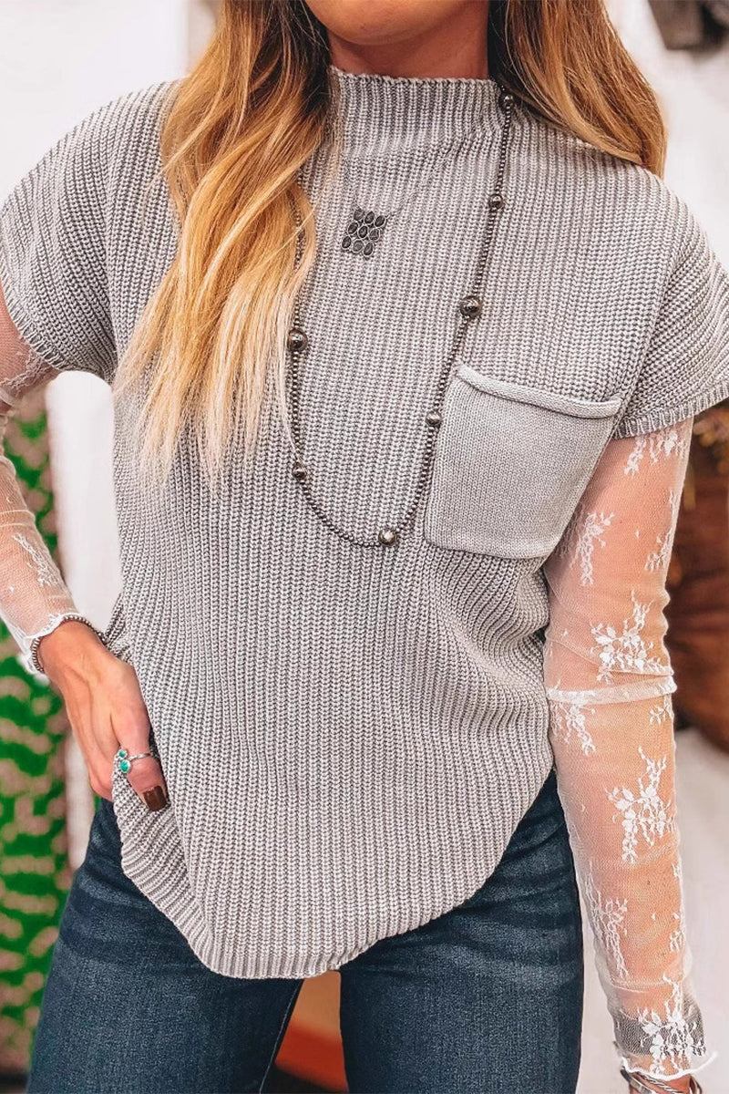 Casual Pocket Half A Turtleneck Sweaters(9 Colors) - Panekey