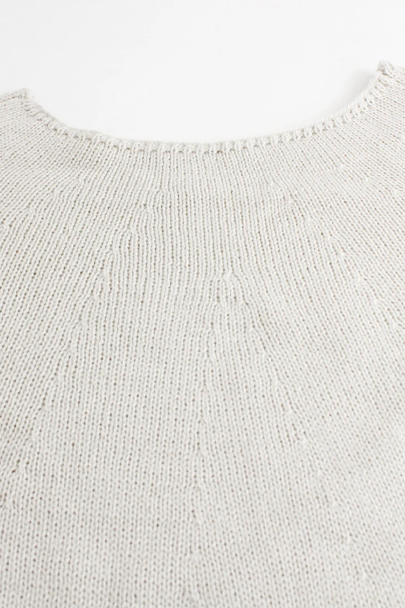 Casual Daily Solid Color Weave O Neck Sweaters - Panekey