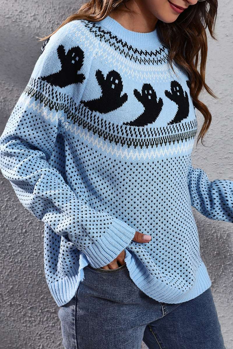 Casual Patchwork Contrast O Neck Tops(7 Colors) - Panekey