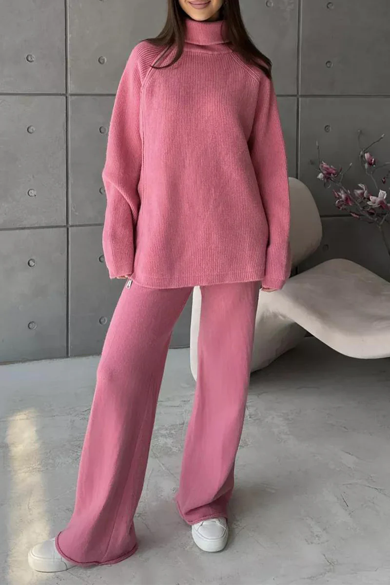 Casual Daily Zipper Collar Long Sleeve Two Pieces(6 Colors) - Panekey