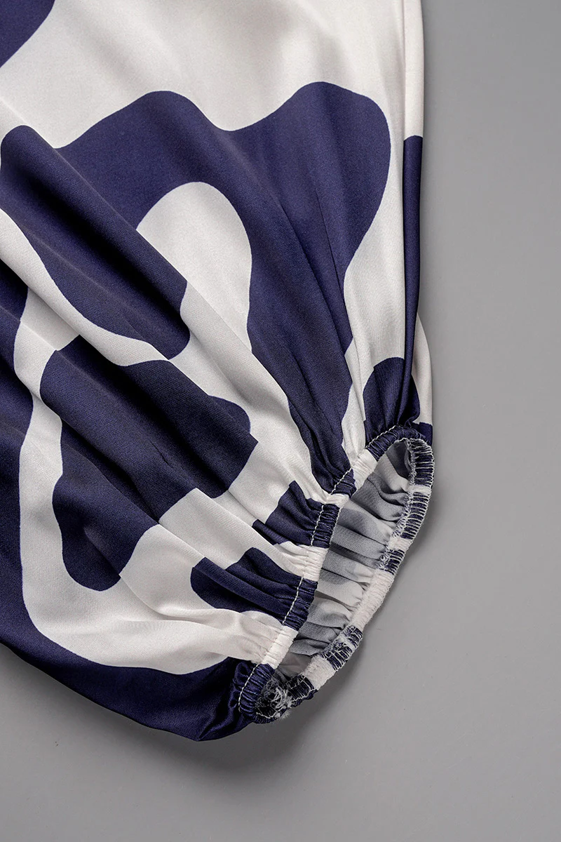 Casual Elegant Print Patchwork Off the Shoulder Long Sleeve Two Pieces(11 Colors) - Panekey