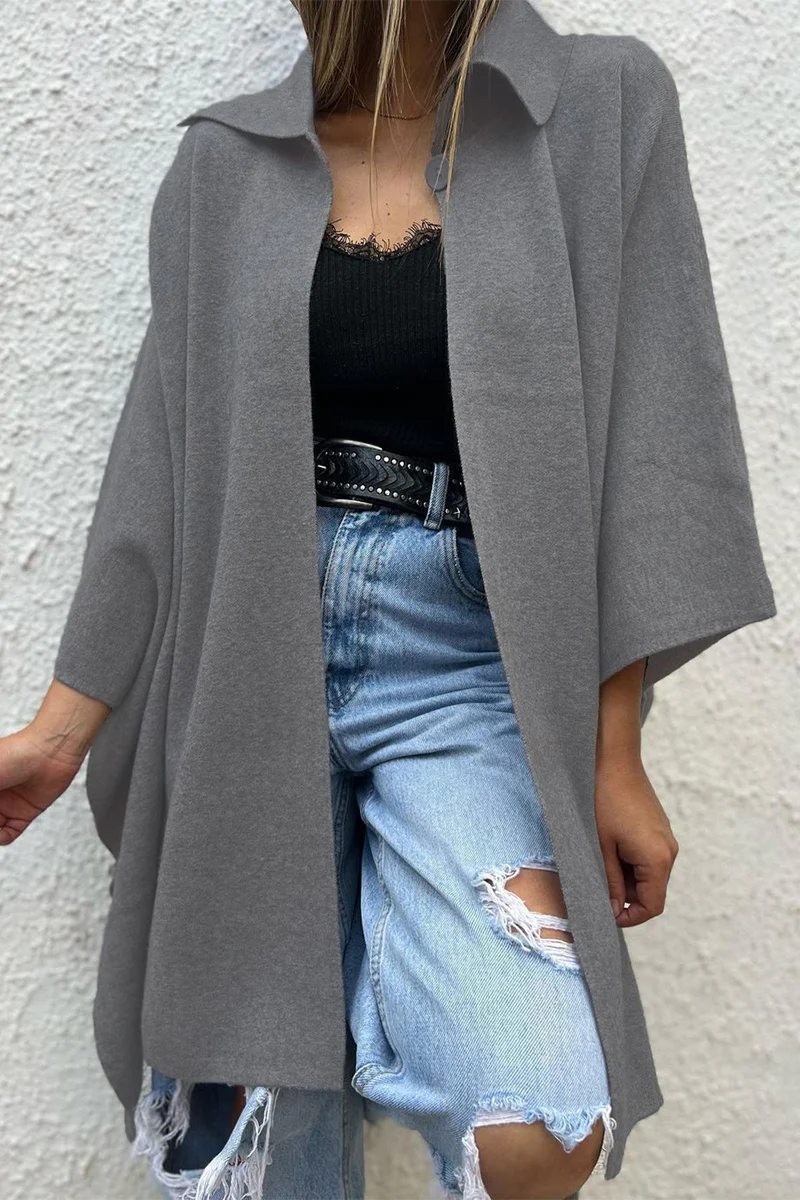 Casual Buttons Turndown Collar Outerwear(5 Colors) - Panekey