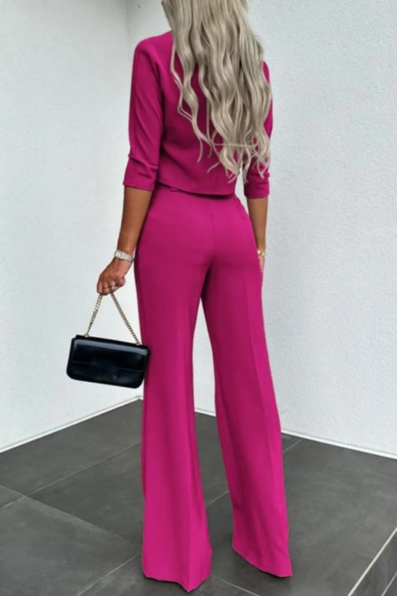 Casual Basic Half A Turtleneck Three Quarter Two Pieces(6 Colors) - Panekey