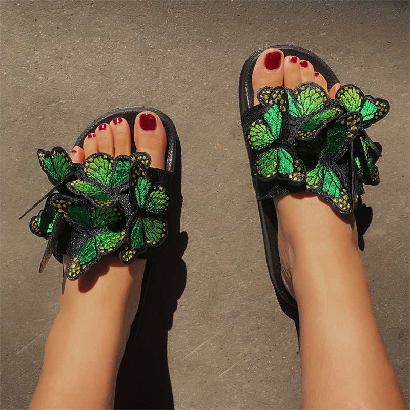 Casual Daily Patchwork Butterfly Round Comfortable Out Door Shoes - Panekey