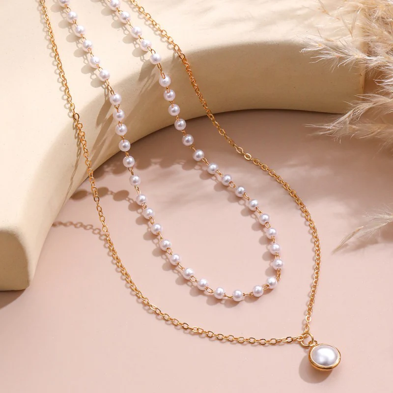 Casual Daily Patchwork Pearl Necklaces - Panekey
