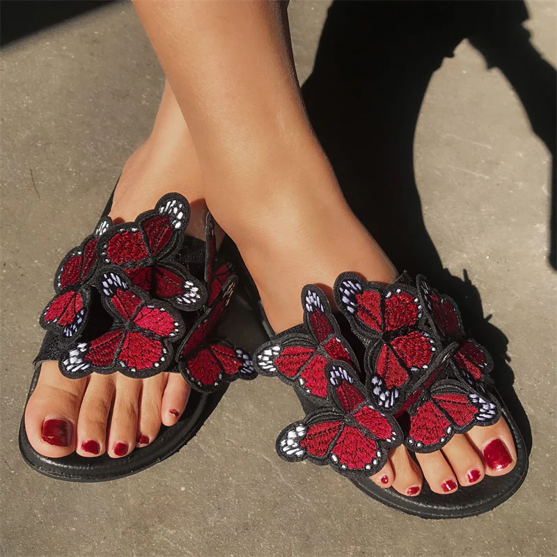 Casual Daily Patchwork Butterfly Round Comfortable Out Door Shoes - Panekey