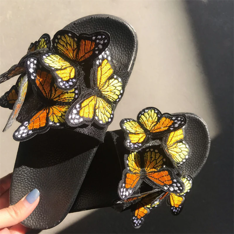 Casual Daily Patchwork Butterfly Round Comfortable Out Door Shoes - Panekey