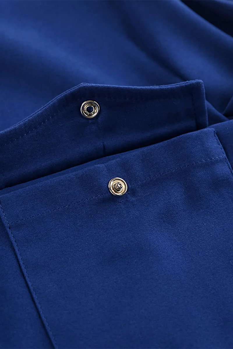 Casual Daily Buttons Turndown Collar Blouses - Panekey